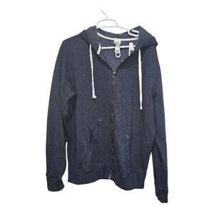 Texas Third Base Graphic Zip Hoodie Navy Sweatshirt L